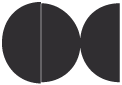 Black Round Gate Fold Invitation Style D (5 3/4 Diameter) - 10/Pk