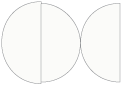Quartz Round Gate Fold Invitation Style D (5 3/4 Diameter) - 10/Pk
