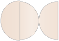 Nude Round Gate Fold Invitation Style D (5 3/4 Diameter)