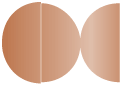Copper Round Gate Fold Invitation Style D (5 3/4 Diameter)