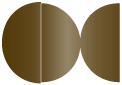 Bronze Round Gate Fold Invitation Style D (5 3/4 Diameter) - 10/Pk