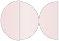 Blush Round Gate Fold Invitation Style D (5 3/4 Diameter) - 10/Pk