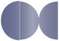 Blue Print Round Gate Fold Invitation Style D (5 3/4 Diameter)