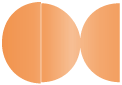 Mandarin Round Gate Fold Invitation Style D (5 3/4 Diameter)