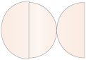 Coral metallic Round Gate Fold Invitation Style D (5 3/4 Diameter) - 10/Pk