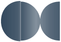 Iris Blue Round Gate Fold Invitation Style D (5 3/4 Diameter)