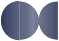 Blue Satin Round Gate Fold Invitation Style D (5 3/4 Diameter) - 10/Pk