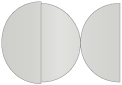 Argento Round Gate Fold Invitation Style D (5 3/4 Diameter)