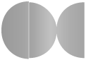 Ash Round Gate Fold Invitation Style D (5 3/4 Diameter) - 10/Pk