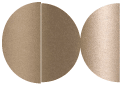 Pearl Silk Round Gate Fold Invitation Style D (5 3/4 Diameter) - 10/Pk