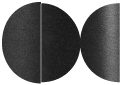 Black Silk Round Gate Fold Invitation Style D (5 3/4 Diameter)