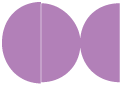 Grape Jelly Round Gate Fold Invitation Style D (5 3/4 Diameter)