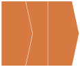 Papaya Gate Fold Invitation Style E (5 1/8 x 7 1/8) - 10/Pk