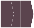 Eggplant Gate Fold Invitation Style E (5 1/8 x 7 1/8)