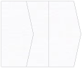 Linen Solar White Gate Fold Invitation Style E (5 1/8 x 7 1/8) - 10/Pk