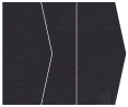 Linen Black Gate Fold Invitation Style E (5 1/8 x 7 1/8)