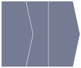 Cobalt Gate Fold Invitation Style E (5 1/8 x 7 1/8)