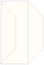 Textured Bianco Gate Fold Invitation Style F (3 7/8 x 9) 10/Pk