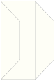 Textured Bianco Gate Fold Invitation Style F (3 7/8 x 9) - 10/Pk