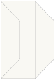 Eggshell White Gate Fold Invitation Style F (3 7/8 x 9) - 10/pk