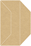Grocer Kraft Gate Fold Invitation Style F (3 7/8 x 9) 10/Pk