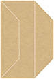 Grocer Kraft Gate Fold Invitation Style F (3 7/8 x 9)