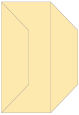 Peach Gate Fold Invitation Style F (3 7/8 x 9) - 10/Pk