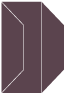 Eggplant Gate Fold Invitation Style F (3 7/8 x 9) 10/Pk