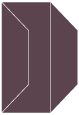 Eggplant Gate Fold Invitation Style F (3 7/8 x 9) - 10/Pk