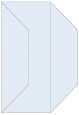 Blue Feather Gate Fold Invitation Style F (3 7/8 x 9)
