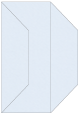 Blue Feather Gate Fold Invitation Style F (3 7/8 x 9) - 10/Pk