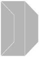 Pewter Gate Fold Invitation Style F (3 7/8 x 9)