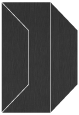 Eames Graphite (Textured) Gate Fold Invitation Style F (3 7/8 x 9)