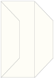 White Gold Gate Fold Invitation Style F (3 7/8 x 9)