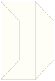 White Gold Gate Fold Invitation Style F (3 7/8 x 9) - 10/Pk