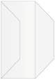 Pearlized White Gate Fold Invitation Style F (3 7/8 x 9)