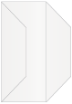 Pearlized White Gate Fold Invitation Style F (3 7/8 x 9) - 10/Pk