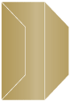 Antique Gold Gate Fold Invitation Style F (3 7/8 x 9) - 10/Pk