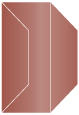 Red Satin Gate Fold Invitation Style F (3 7/8 x 9)