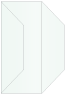 Metallic Aquamarine Gate Fold Invitation Style F (3 7/8 x 9) 10/Pk