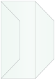 Metallic Aquamarine Gate Fold Invitation Style F (3 7/8 x 9) - 10/Pk