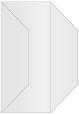 Silver Gate Fold Invitation Style F (3 7/8 x 9) - 10/Pk