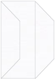 Linen Solar White Gate Fold Invitation Style F (3 7/8 x 9)
