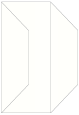 White Pearl Gate Fold Invitation Style F (3 7/8 x 9) - 10/Pk