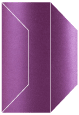 Purple Silk Gate Fold Invitation Style F (3 7/8 x 9) - 10/Pk