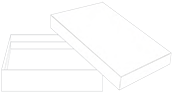 Crest Solar White A2 Invitation Box 1 Inch Deep
