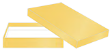 Metallic Gold 4 Bar Invitation Box 1 Inch Deep