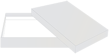 Silver A7 Invitation Box 1 Inch Deep 25/Pk