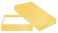 Gold 4 Bar Invitation Box 1 Inch Deep 25/Pk