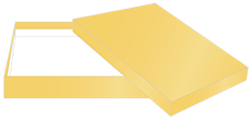 Gold Outer No. 7 Invitation Box 1 Inch Deep 25/Pk